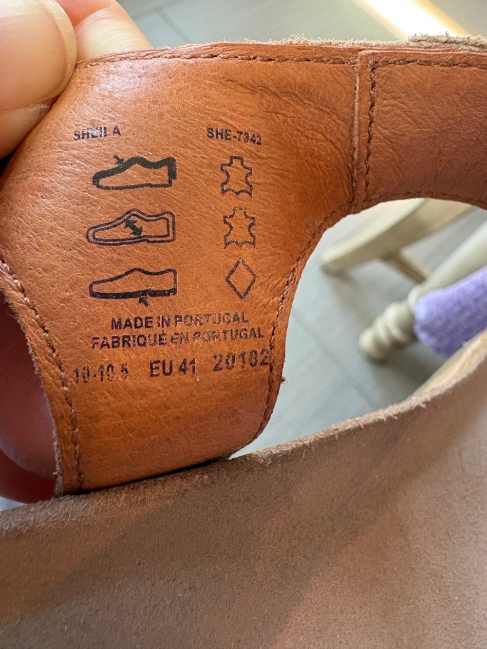 Taos sandals “ Sheila” Leather Wedges size 10-10.5 U.S. ( 41 EU) - Picture 8 of 10